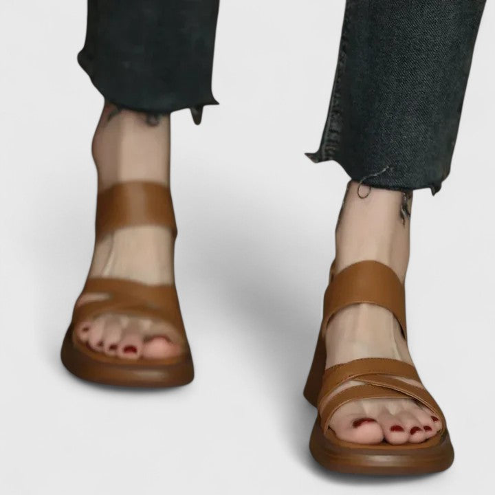 Hanbha | Elegant Cross-Strap Sandals