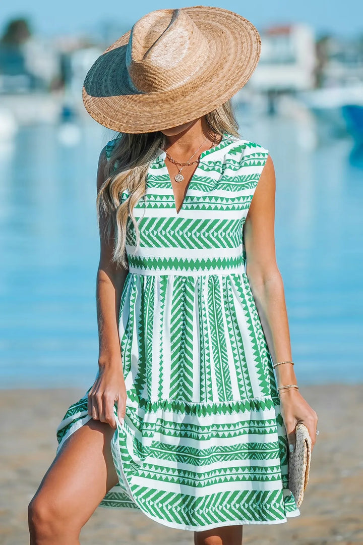 Delphine | Geometric Summer Dress