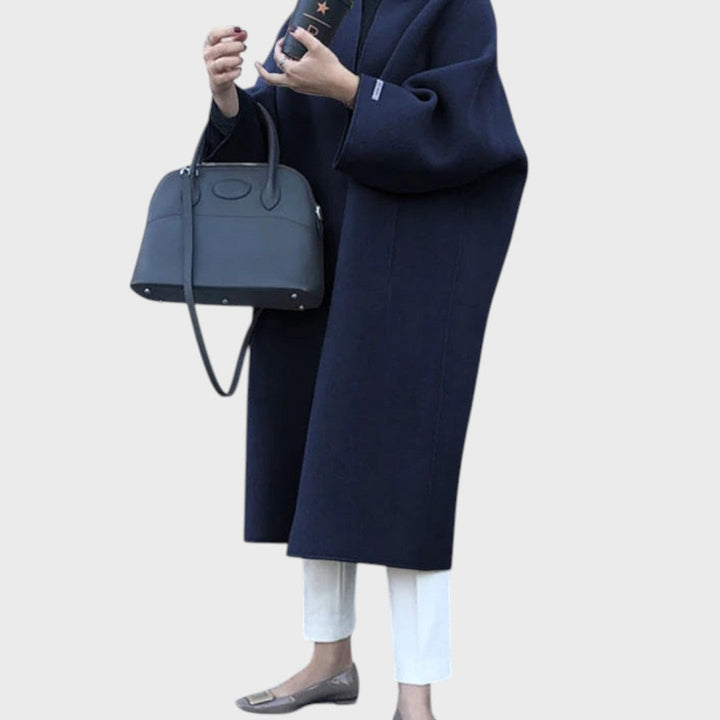 Lucretia | Elegant long woolen coat