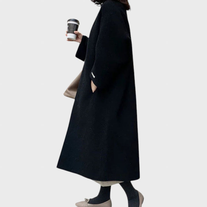 Lucretia | Elegant long woolen coat