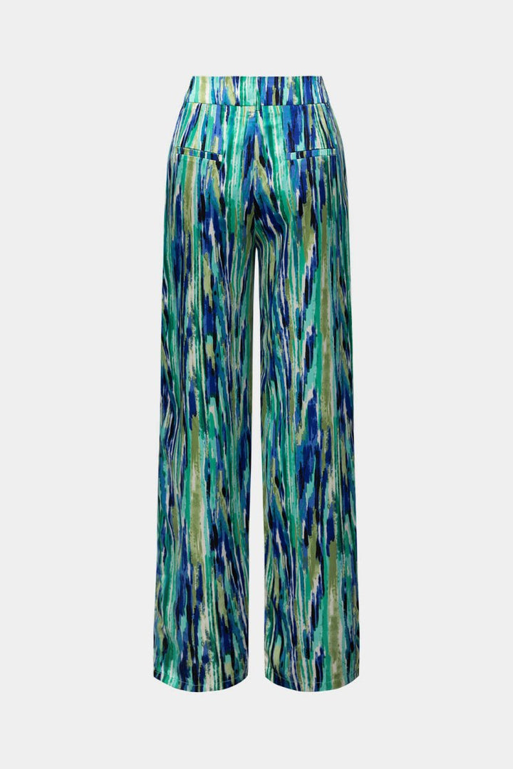 Inna High Waist trousers with Marble Pattern