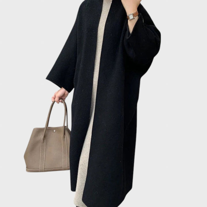 Lucretia | Elegant long woolen coat