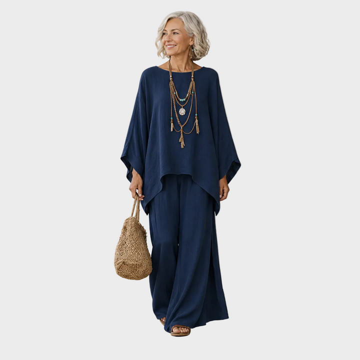 Ainat | Elegant Linen Two-Piece Outfit