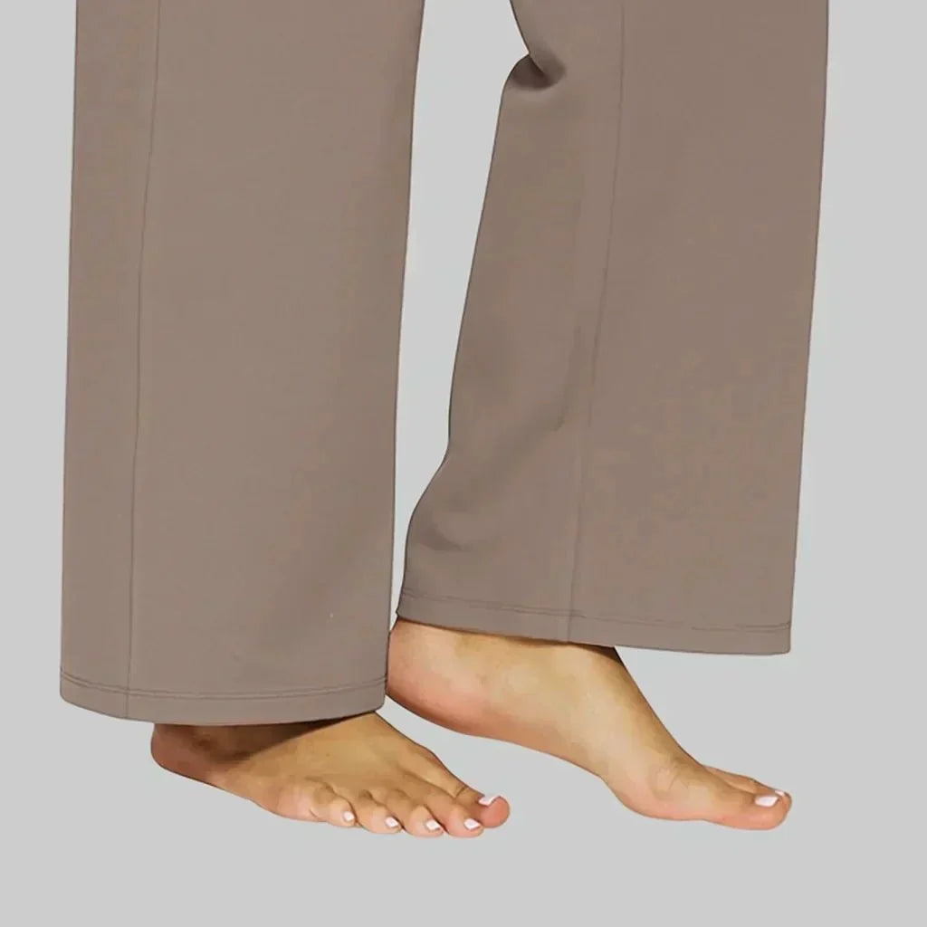 Calista | Women's brown loose trousers