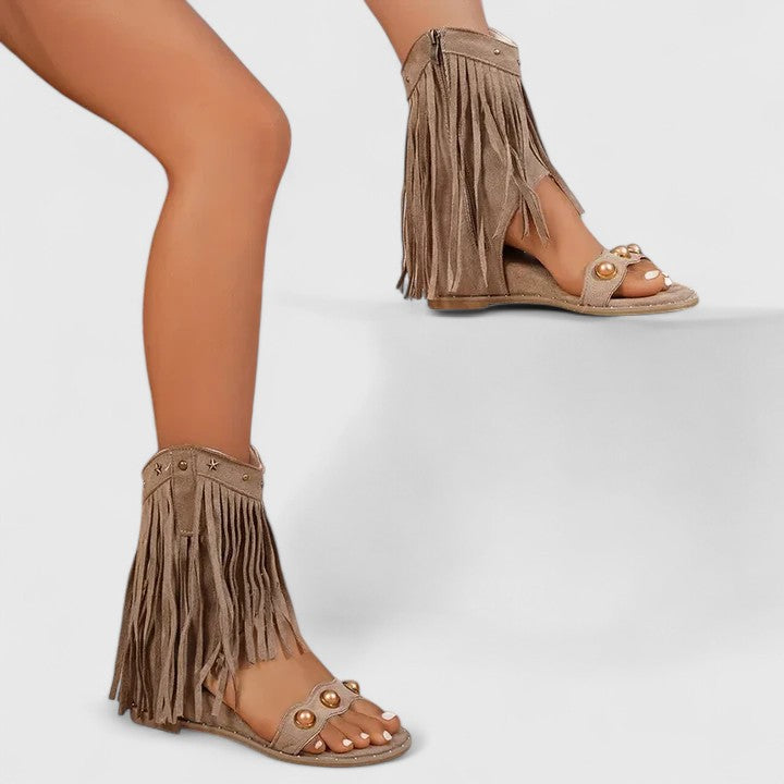 Saoirse | Chic Fringe Sandals
