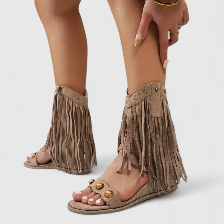 Saoirse | Chic Fringe Sandals
