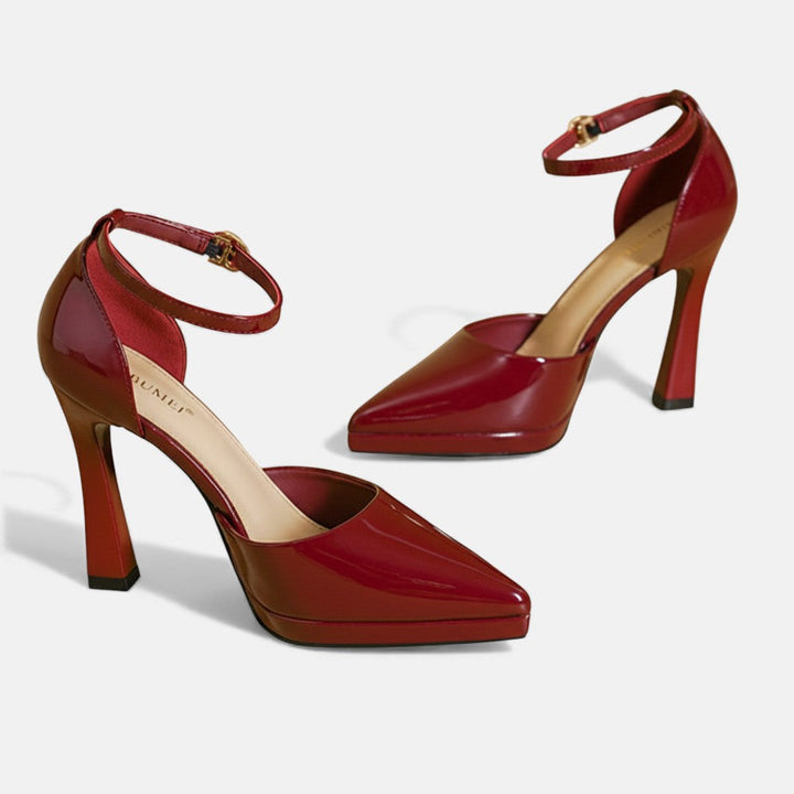 Dervla | Evette Leather Heels