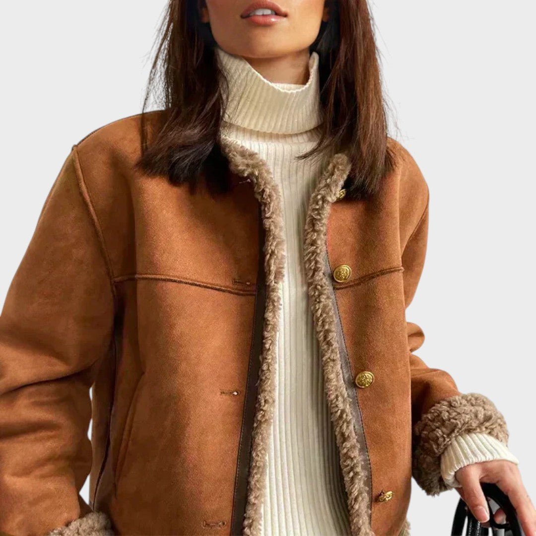 Simona - Fashion button down jacket