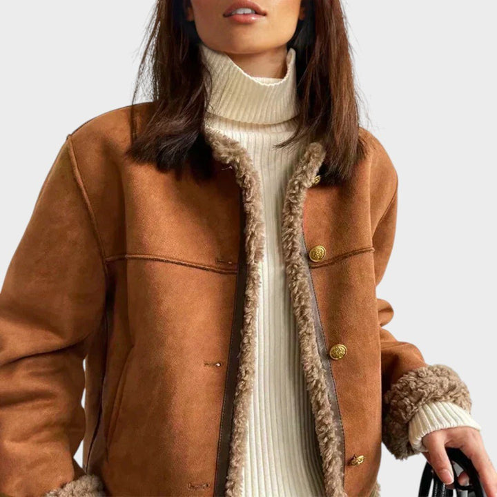 Simona - Fashion button down jacket
