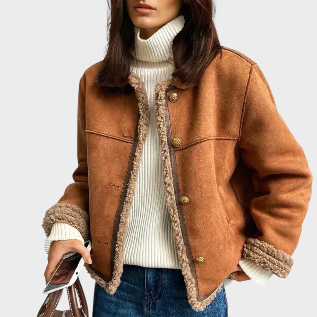 Simona - Fashion button down jacket
