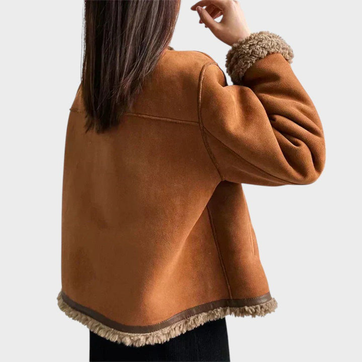 Simona - Fashion button down jacket