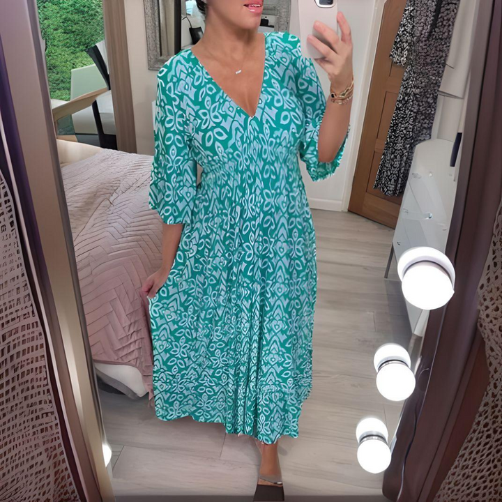 Almha | Printed Boho Dress
