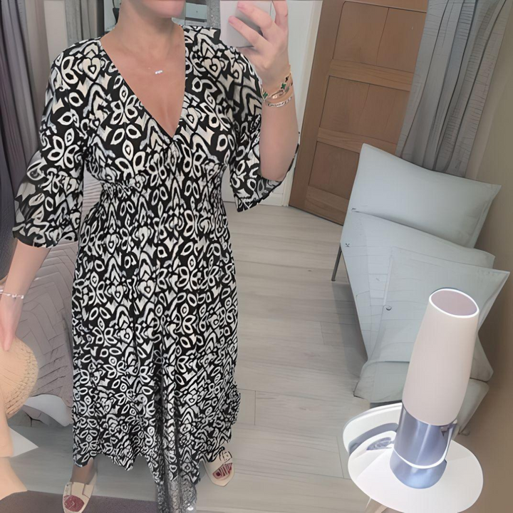 Almha | Printed Boho Dress