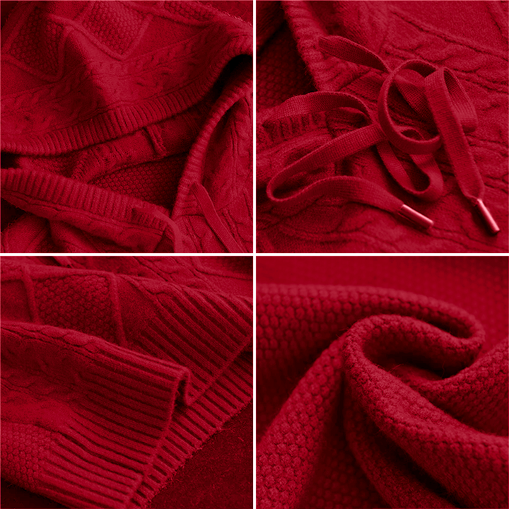 Blathnaid | Cable-Knit Hooded Jumper