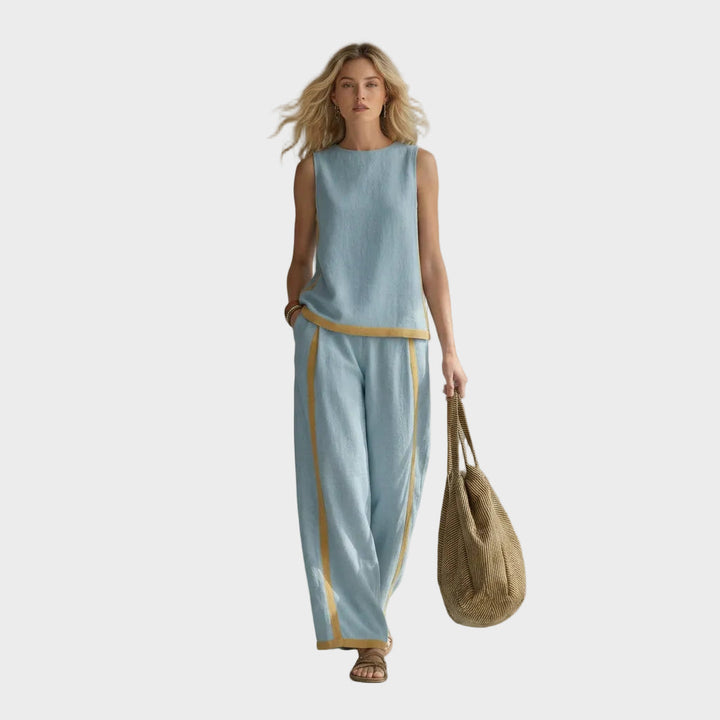 Derbforgaill | Elegant Linen Clothing Set