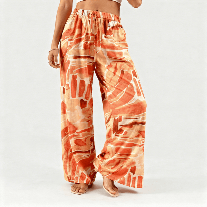 Senda Plati trousers with Abstract Pattern