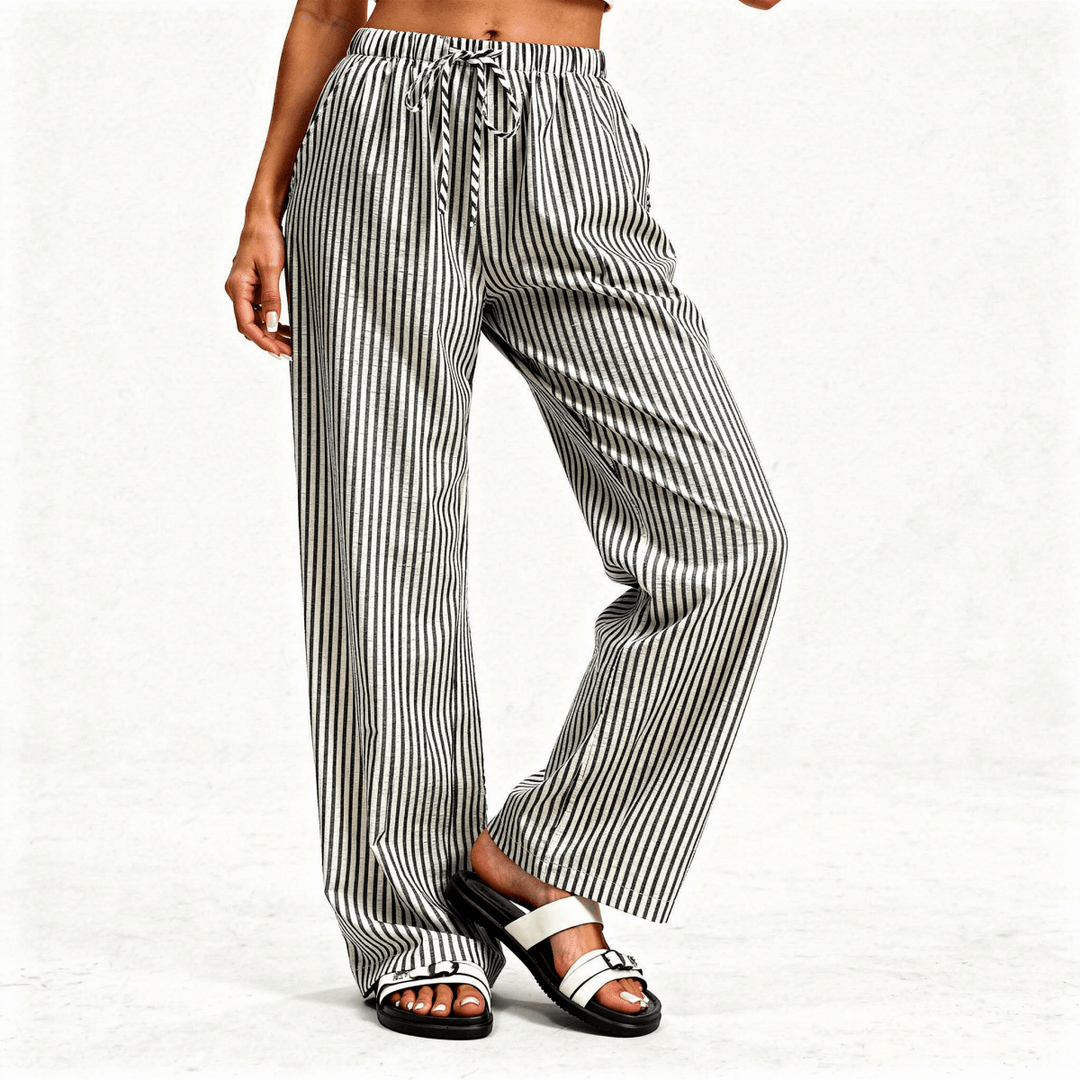 Sabrina Straight trousers with Adjustable Waist