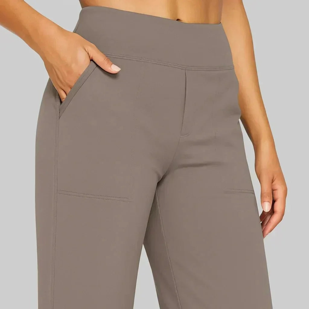 Calista | Women's brown loose trousers