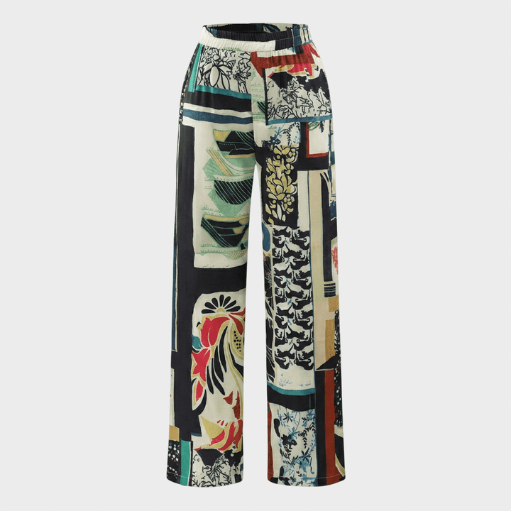 Arce High Waist Tight trousers with Floral Pattern