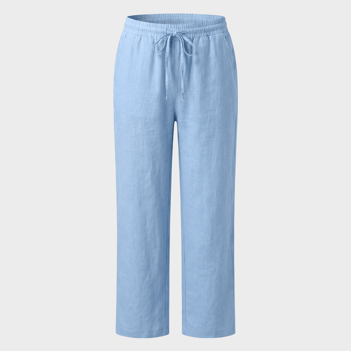 Purple Loose Fit Linen trousers