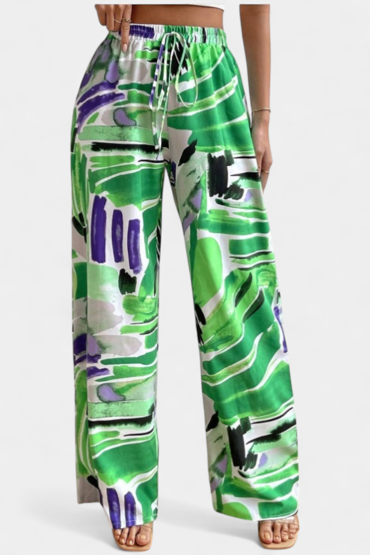 Senda Plati trousers with Abstract Pattern