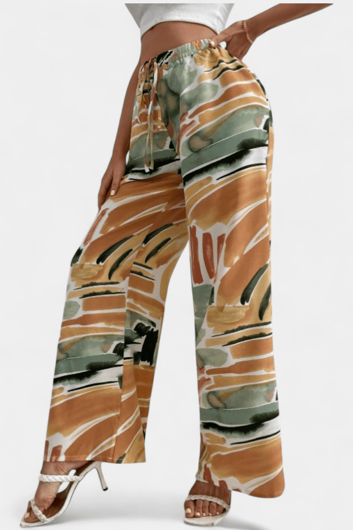 Senda Plati trousers with Abstract Pattern