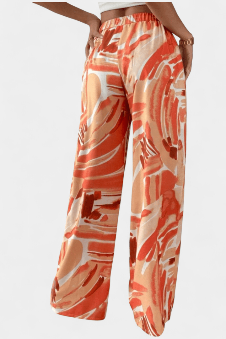 Senda Plati trousers with Abstract Pattern