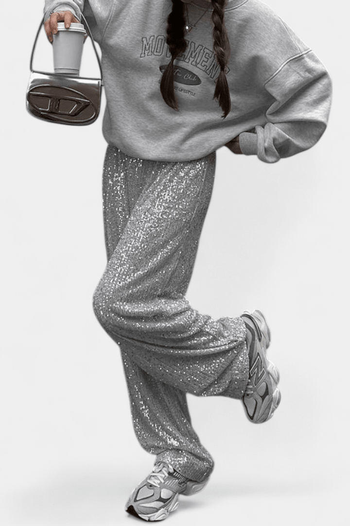 Elva trousers with High Waist and Loose Silhouette