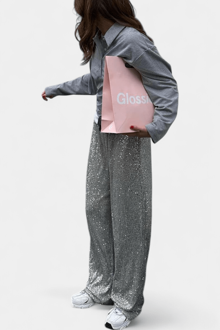 Elva trousers with High Waist and Loose Silhouette