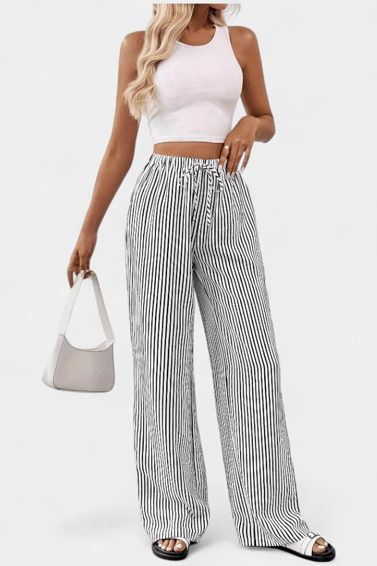 Sabrina Straight trousers with Adjustable Waist