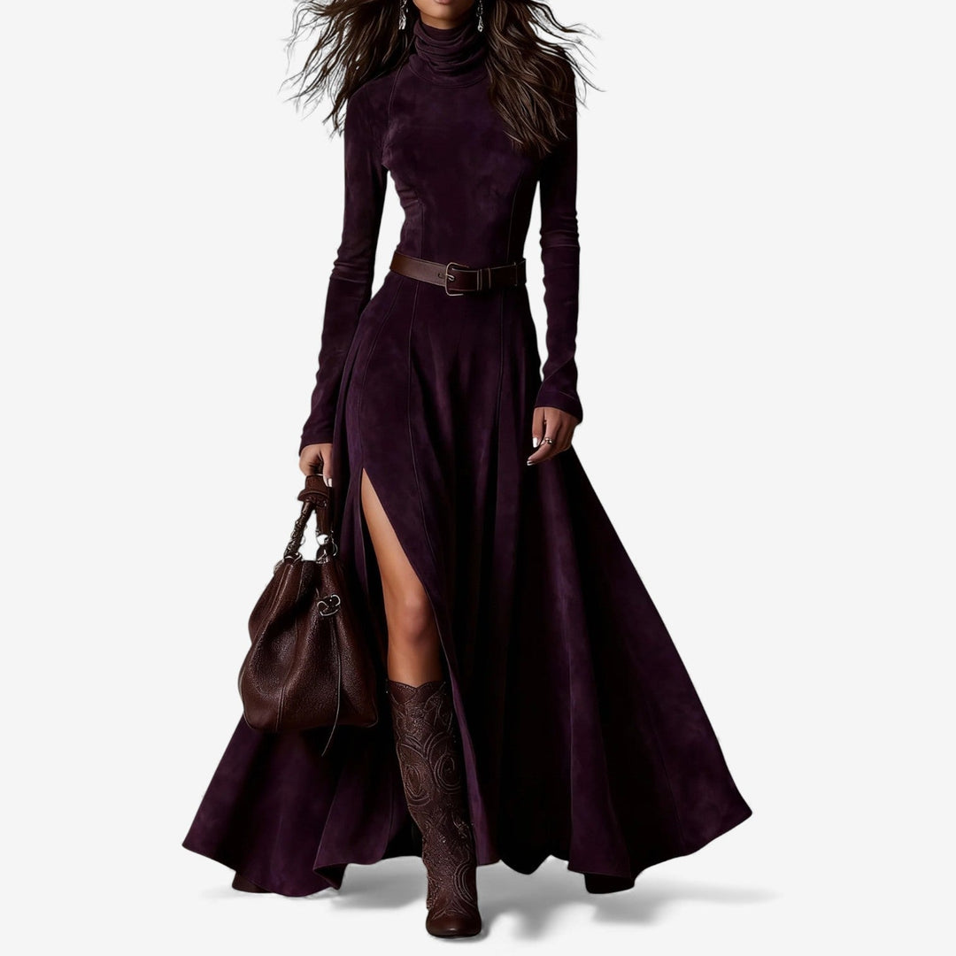 Fionnait | Elegant Long Dress with Belt