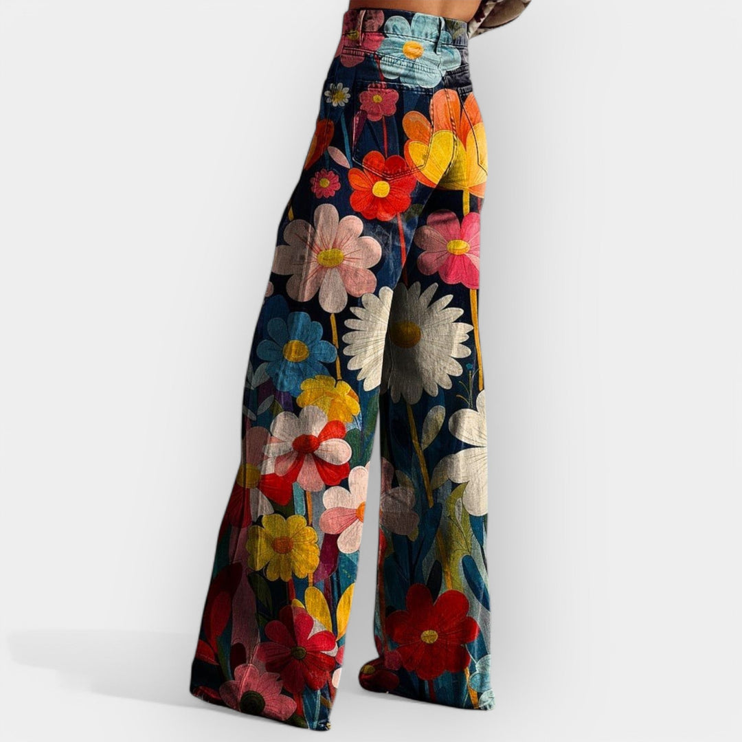 Laura - Floral Wide Leg trousers