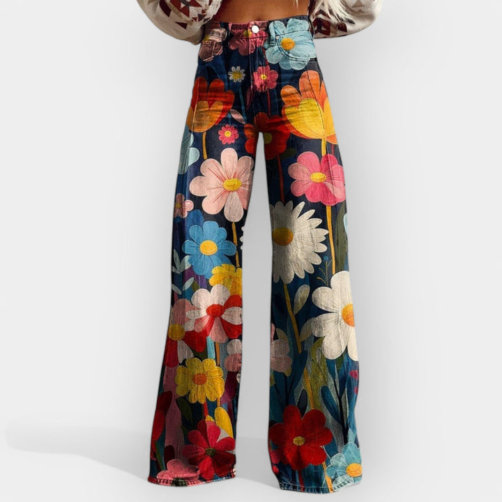 Laura - Floral Wide Leg trousers