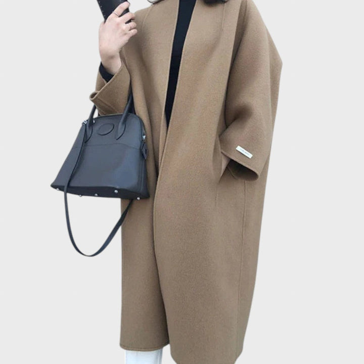 Lucretia | Elegant long woolen coat