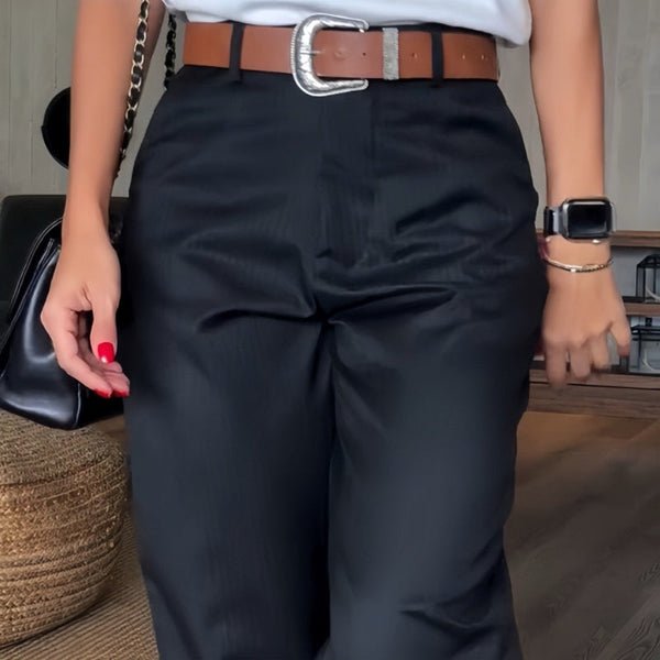 Kotryna - Elegant, figure-enhancing trousers with a belt