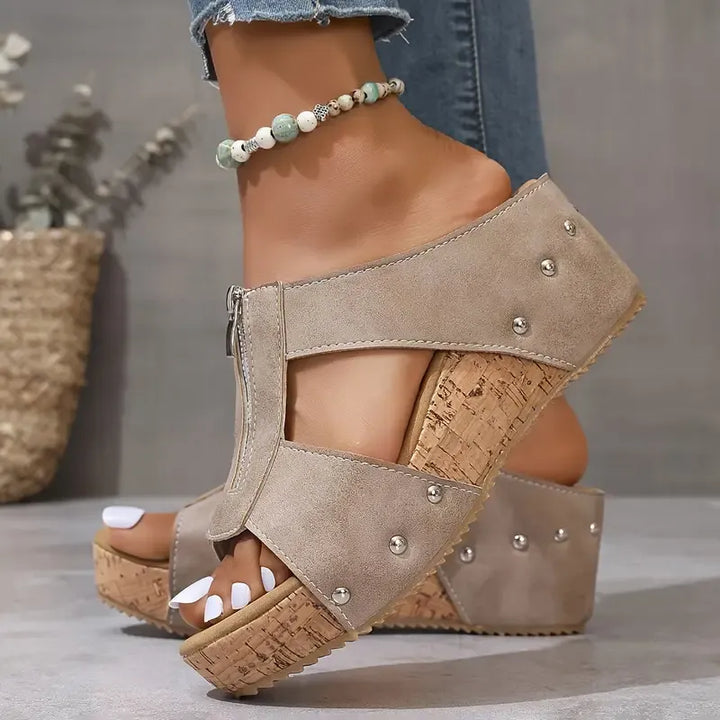 Nóirín | Stylish Wedge Sandals