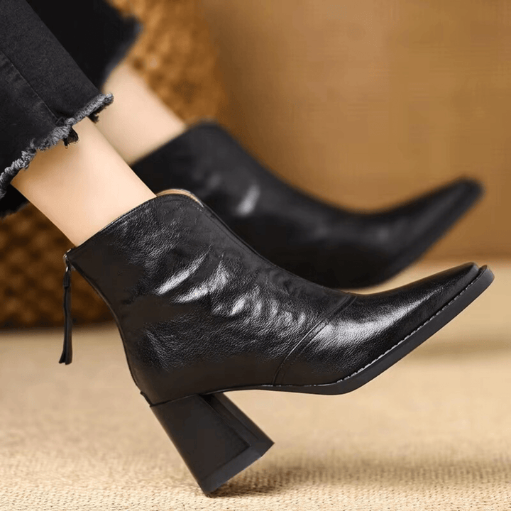 Delia | Luxurious mid-heel ankle boots