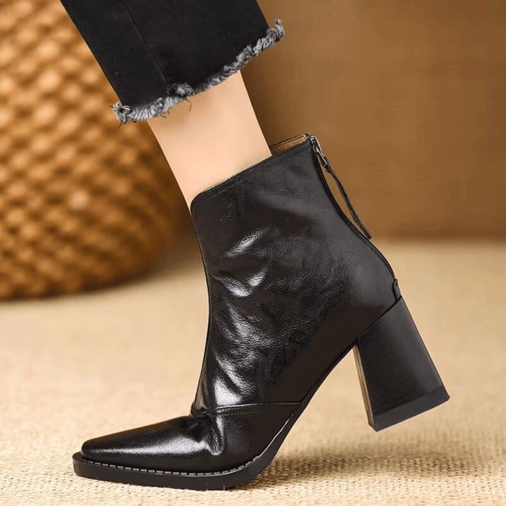 Delia | Luxurious mid-heel ankle boots