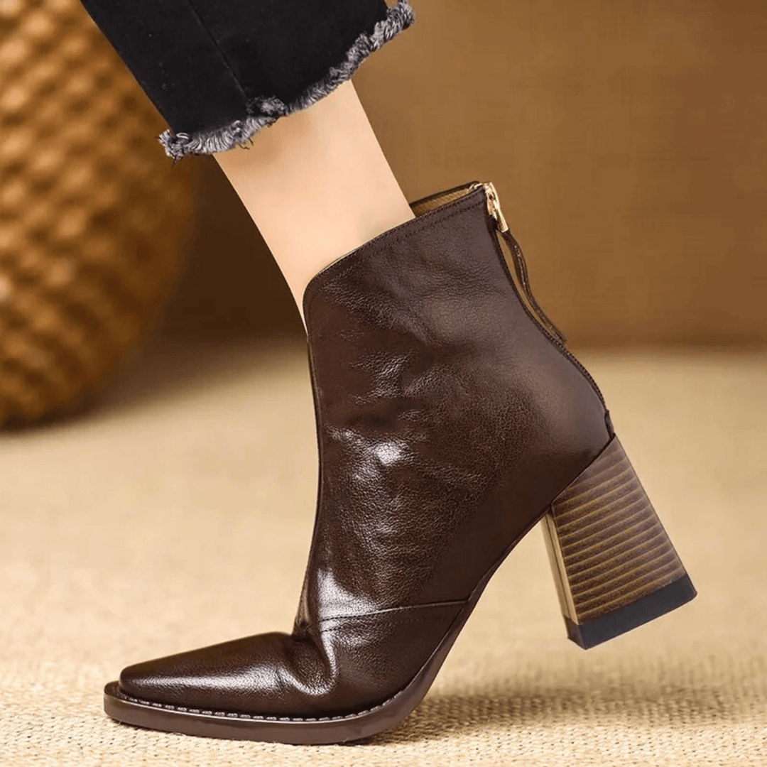 Delia | Luxurious mid-heel ankle boots