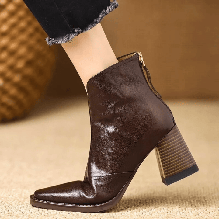Delia | Luxurious mid-heel ankle boots